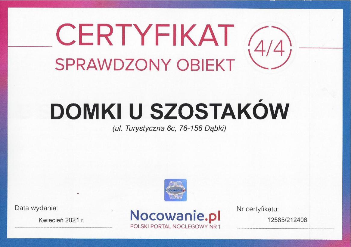 Domki U Szostakow Dabki Exterior photo